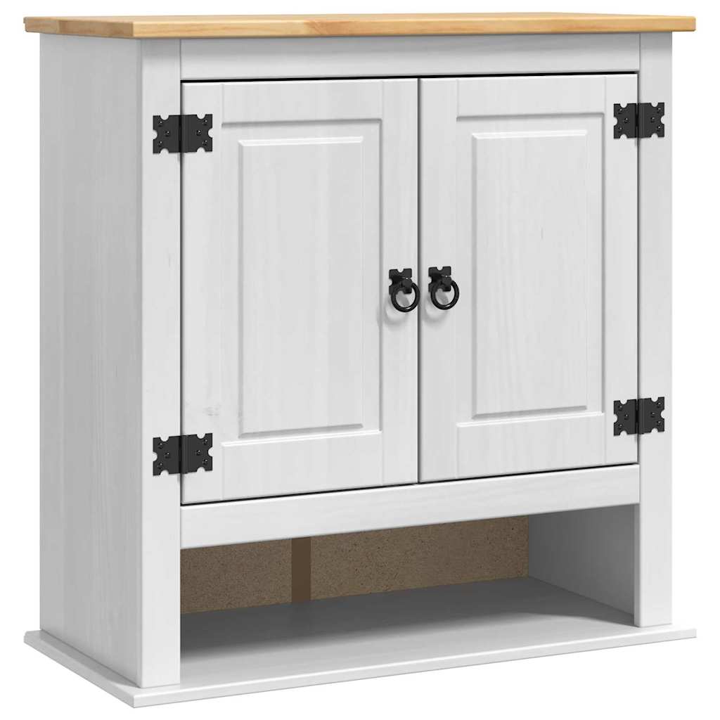 vidaXL Wall Cabinet Corona White 70 x 33 x 71.5 cm Solid Pine Wood