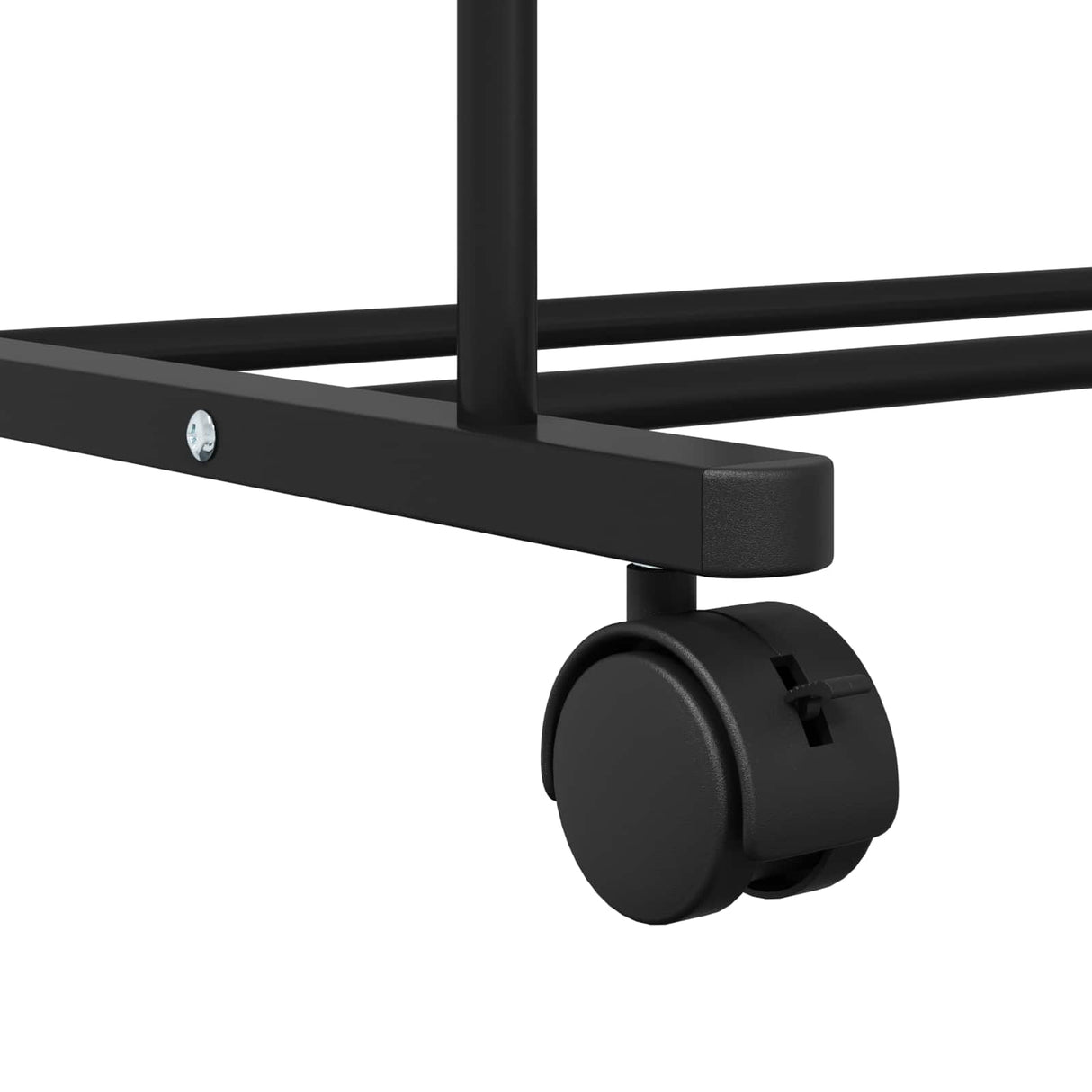 vidaXL Kledingrek Effen Zwart 80 x 53 x 156 cm