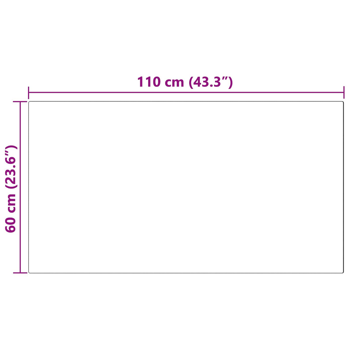 vidaXL Faux Schaapsvacht Tapijt Tafalla Wit 60 x 110 cm Polyester