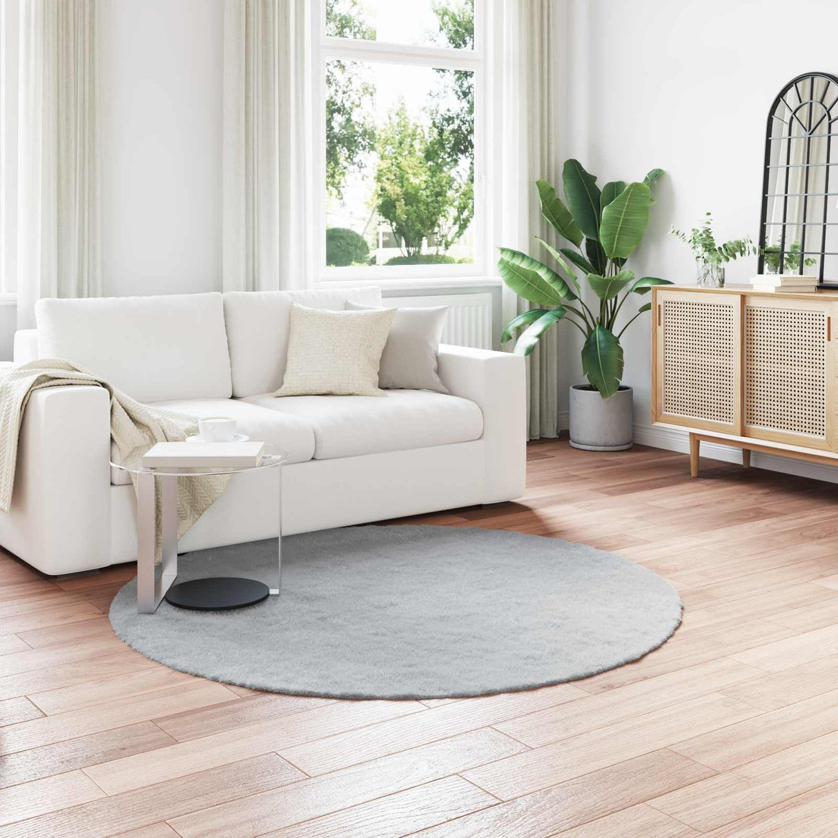 vidaXL Antislip neplamellen schapenvacht tapijt Olite Wit 60 x 110 cm