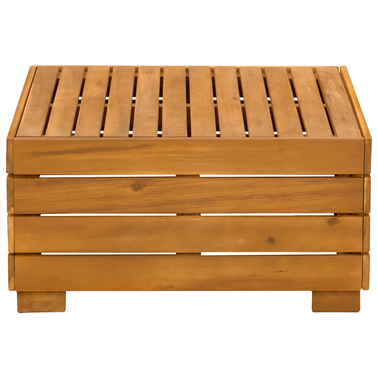 vidaXL Garden Side Table Solid Acacia Wood Brown 60 x 60 x 30 cm