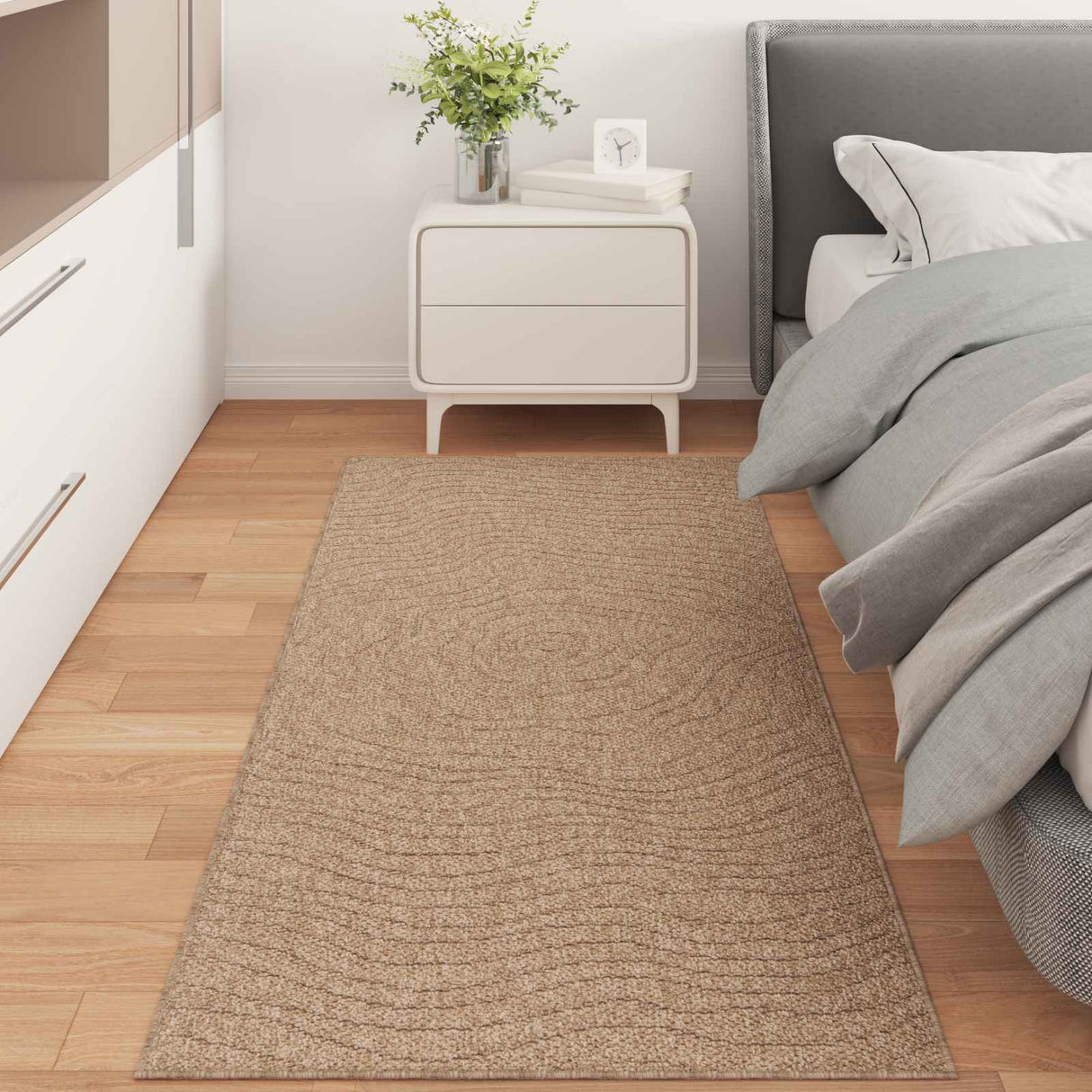 vidaXL Vloerkleden Rechthoekig AGIRA Naturel 150 x 80 cm Polyester