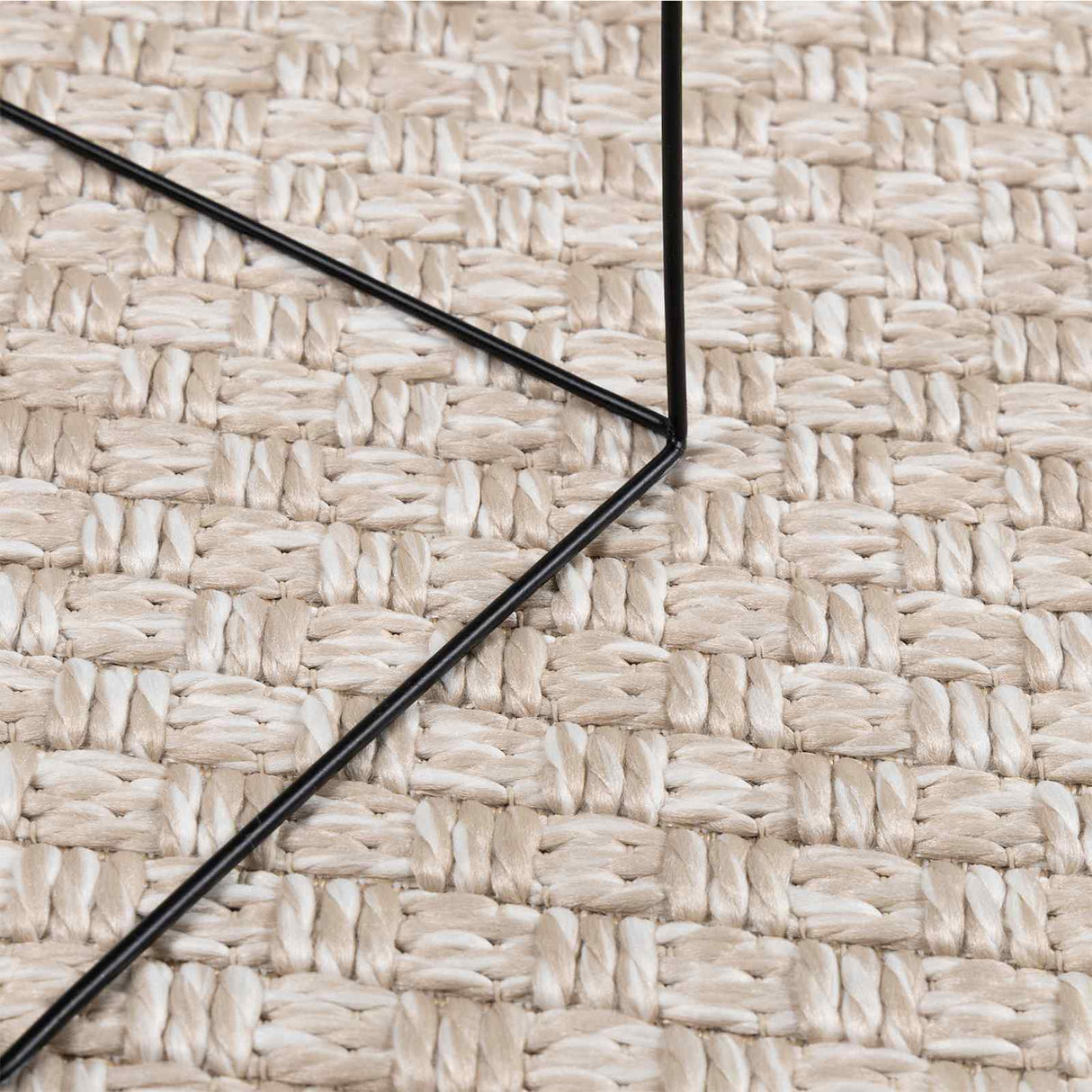 vidaXL Vloerkleden Rechthoekig FARO Crème 150 x 80 cm Polyester