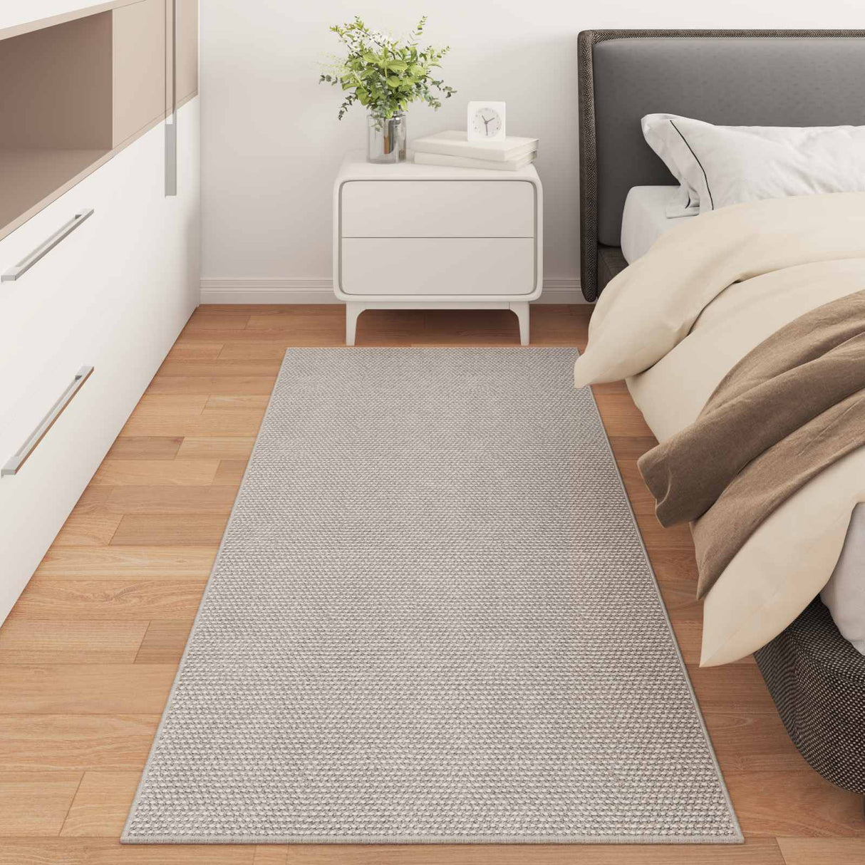 vidaXL Vloerkleden Rechthoekig LUGO Crème 150 x 80 cm Polyester