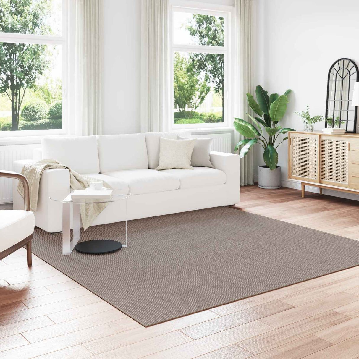 vidaXL Vloerkleden Rechthoekig LUGO Crème 150 x 80 cm Polyester