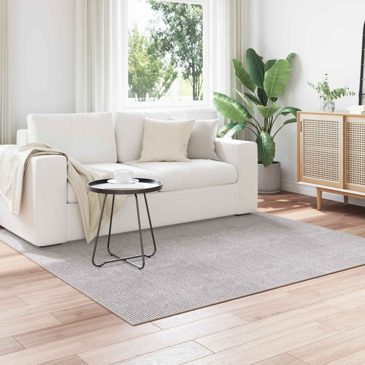 vidaXL Vloerkleden Rechthoekig LUGO Crème 150 x 80 cm Polyester