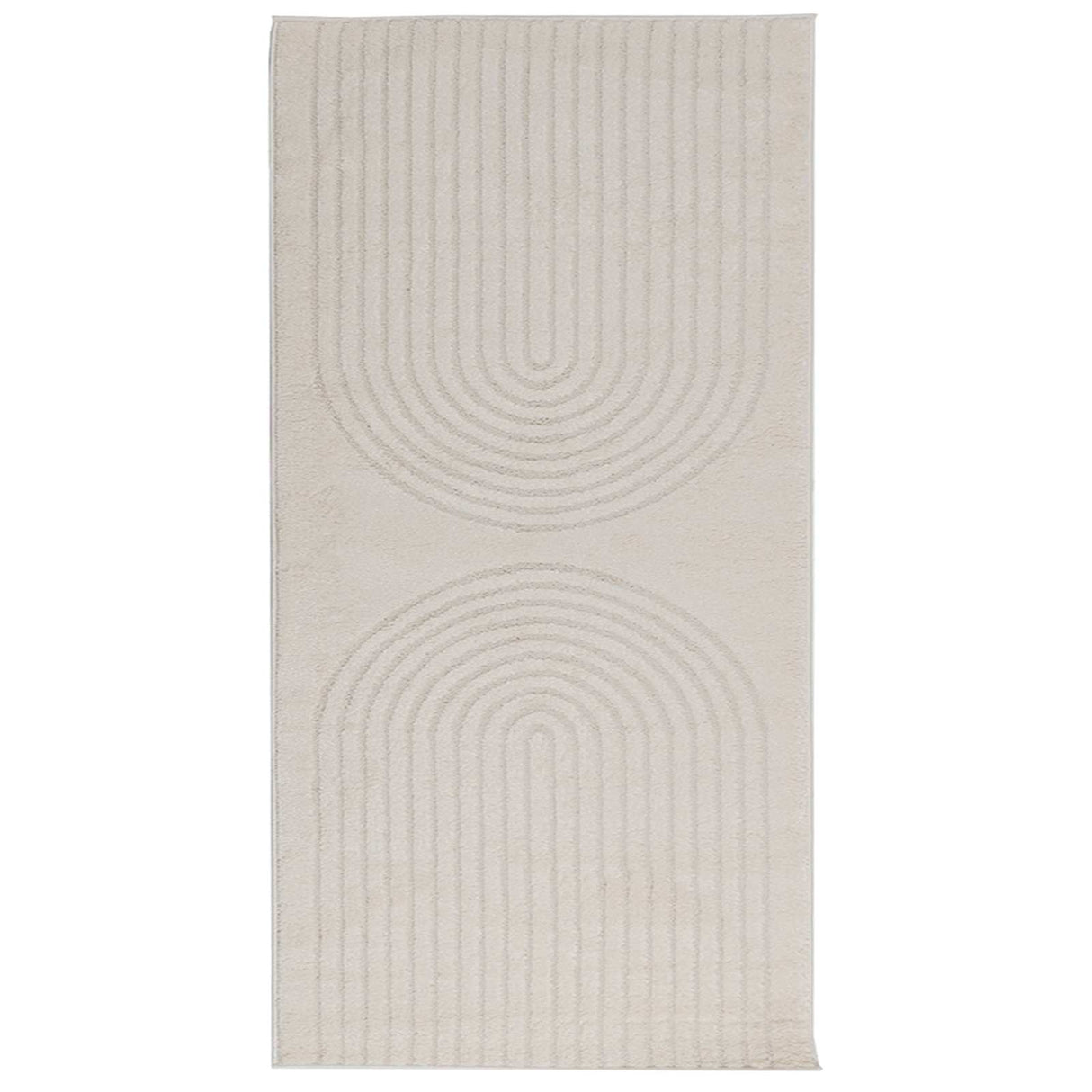 vidaXL Vloerkleden Rechthoekig GALATI Crème 150 x 80 cm Polyester