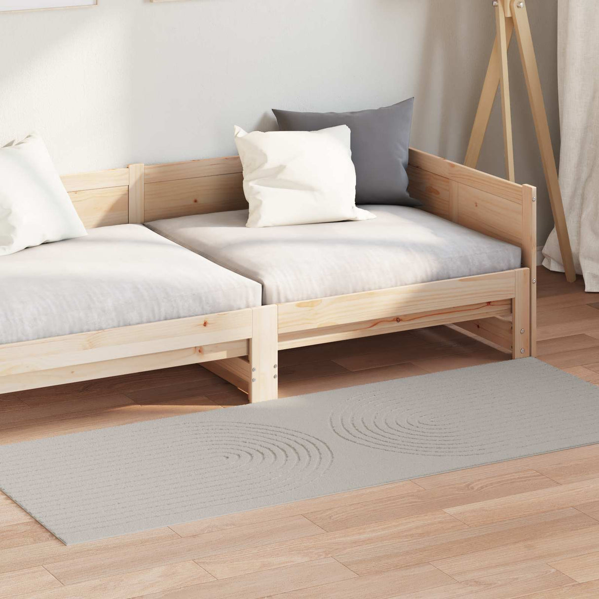 vidaXL Vloerkleden Rechthoekig GALATI Crème 150 x 80 cm Polyester