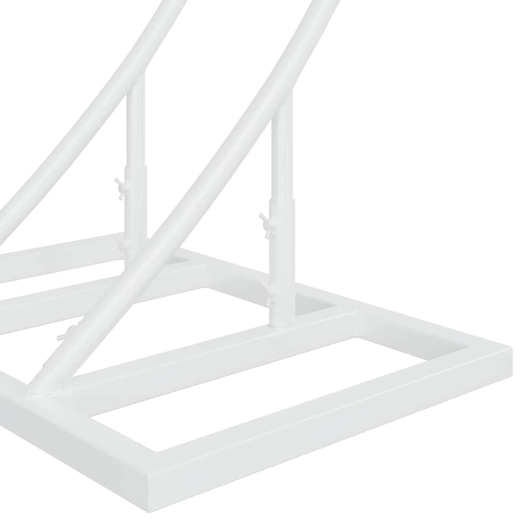 vidaXL Wedding Arch White 220 x 45 x 200 cm Steel