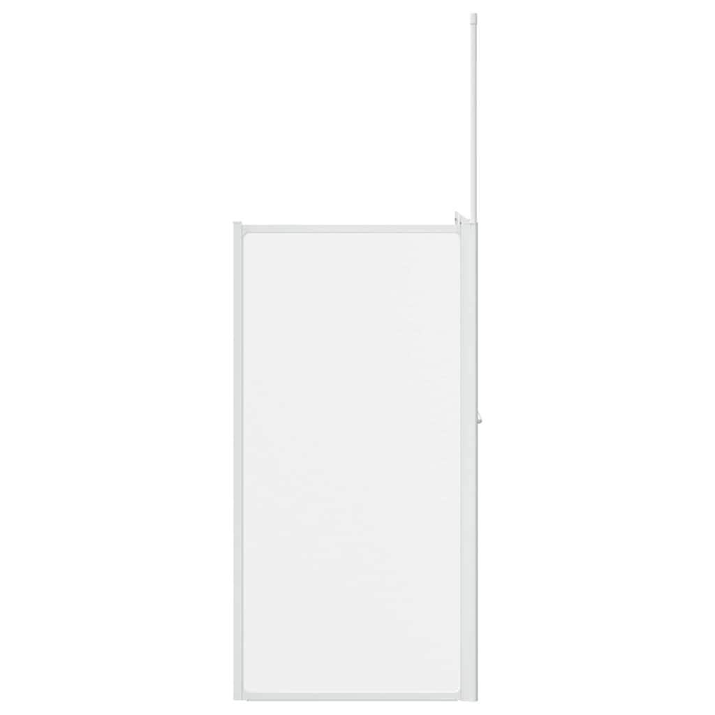 vidaXL Badscherm Mat 120 x 70 x 137 cm Aluminium