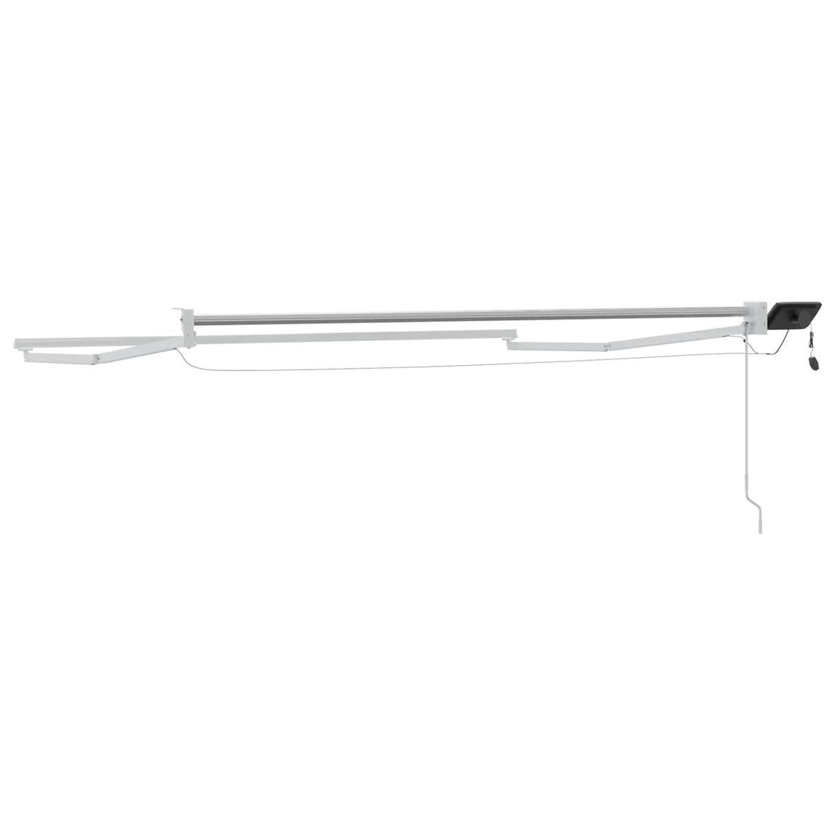 vidaXL Elektrisch Uittrekbaar Markies Frame Wit 2,5 x 2 m Aluminium