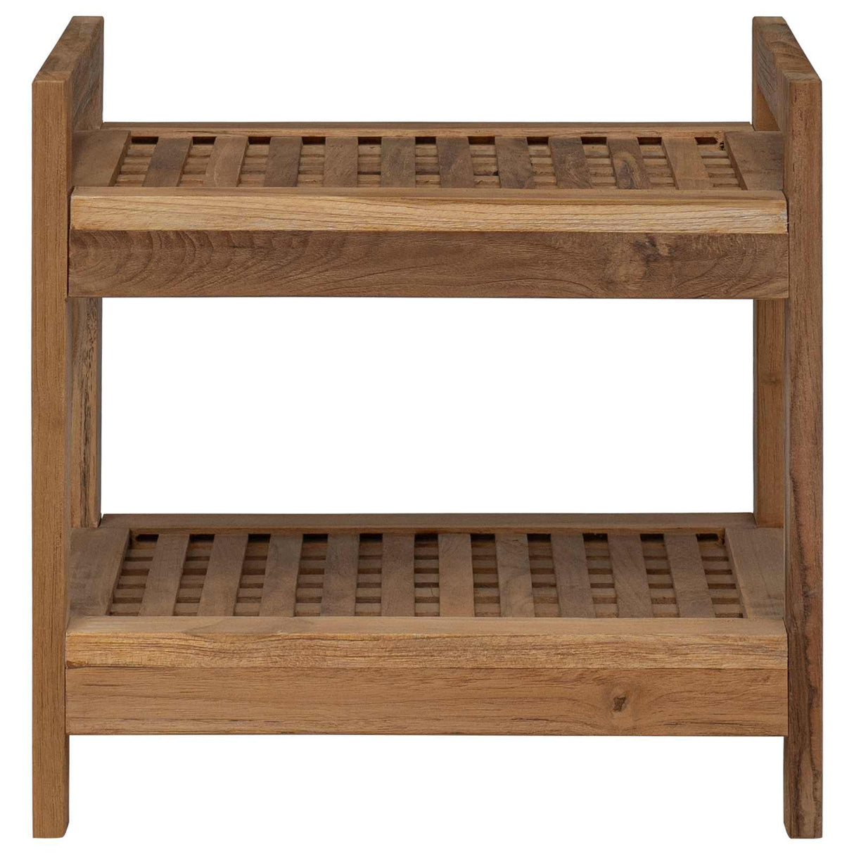 vidaXL Badkamerrek Naturel 45 x 30 x 45 cm Massief Teakhout