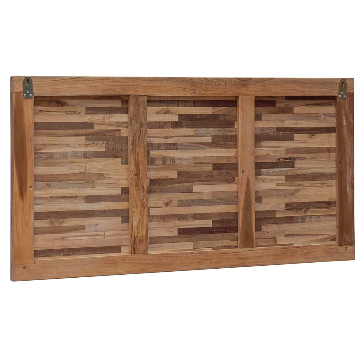 vidaXL Bed Hoofdbord Naturel Massief Teakhout
