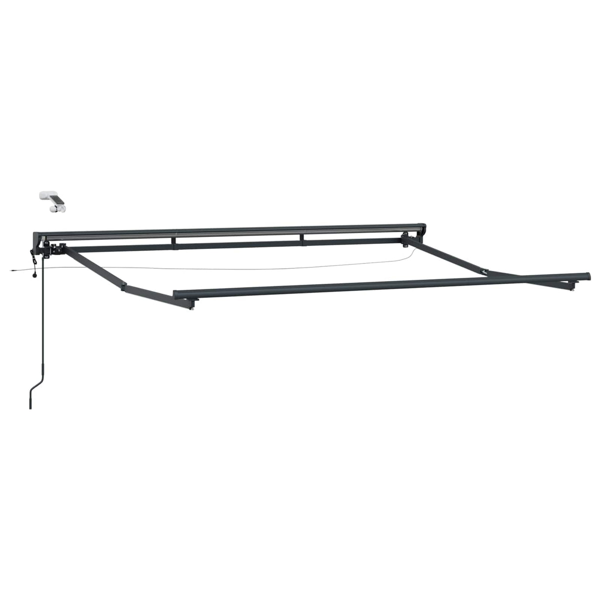 vidaXL Electric Awning Frame with LEDs White 2.5 x 2 m Aluminium