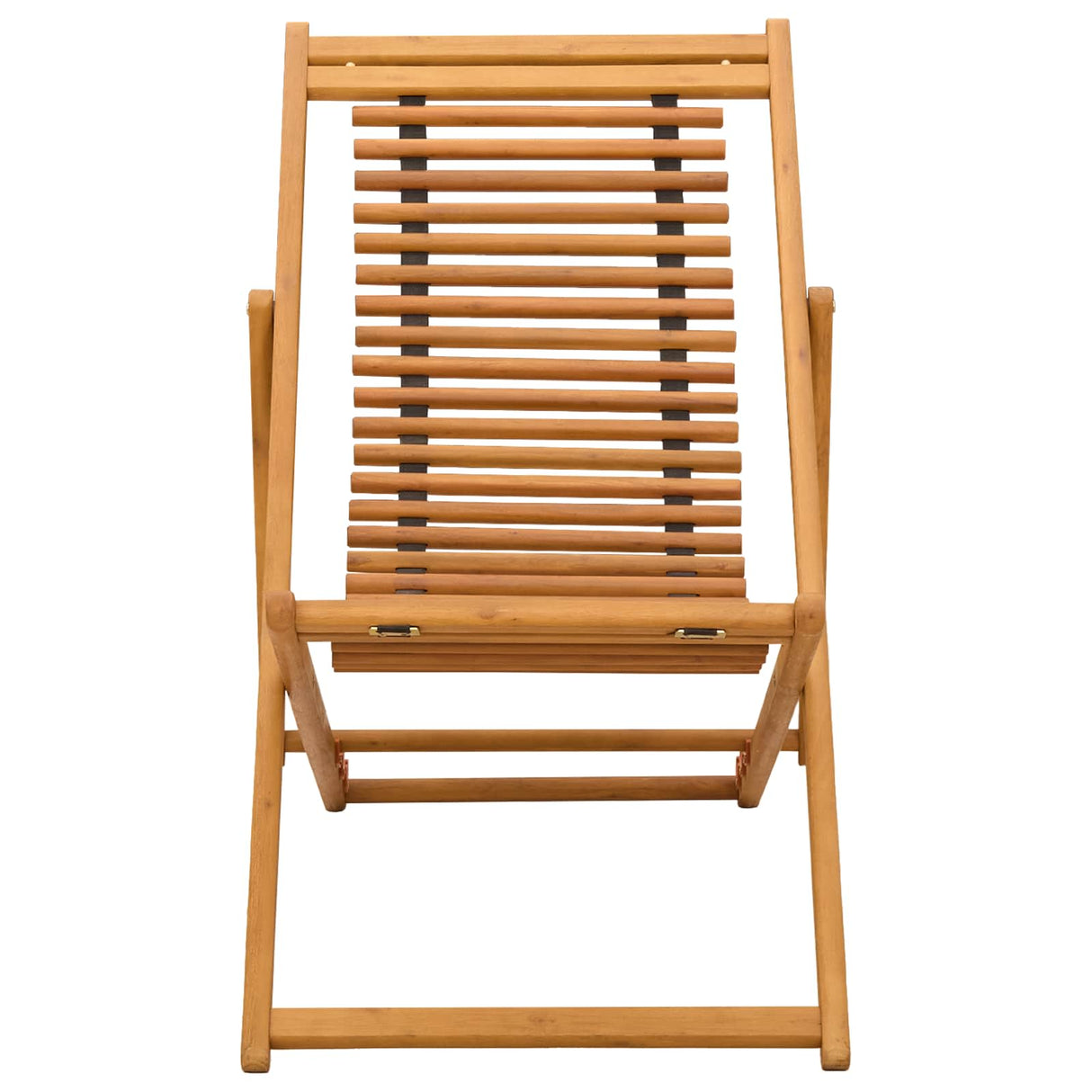 vidaXL Sun Lounger 3 Position Solid Eucalyptus Wood Natural