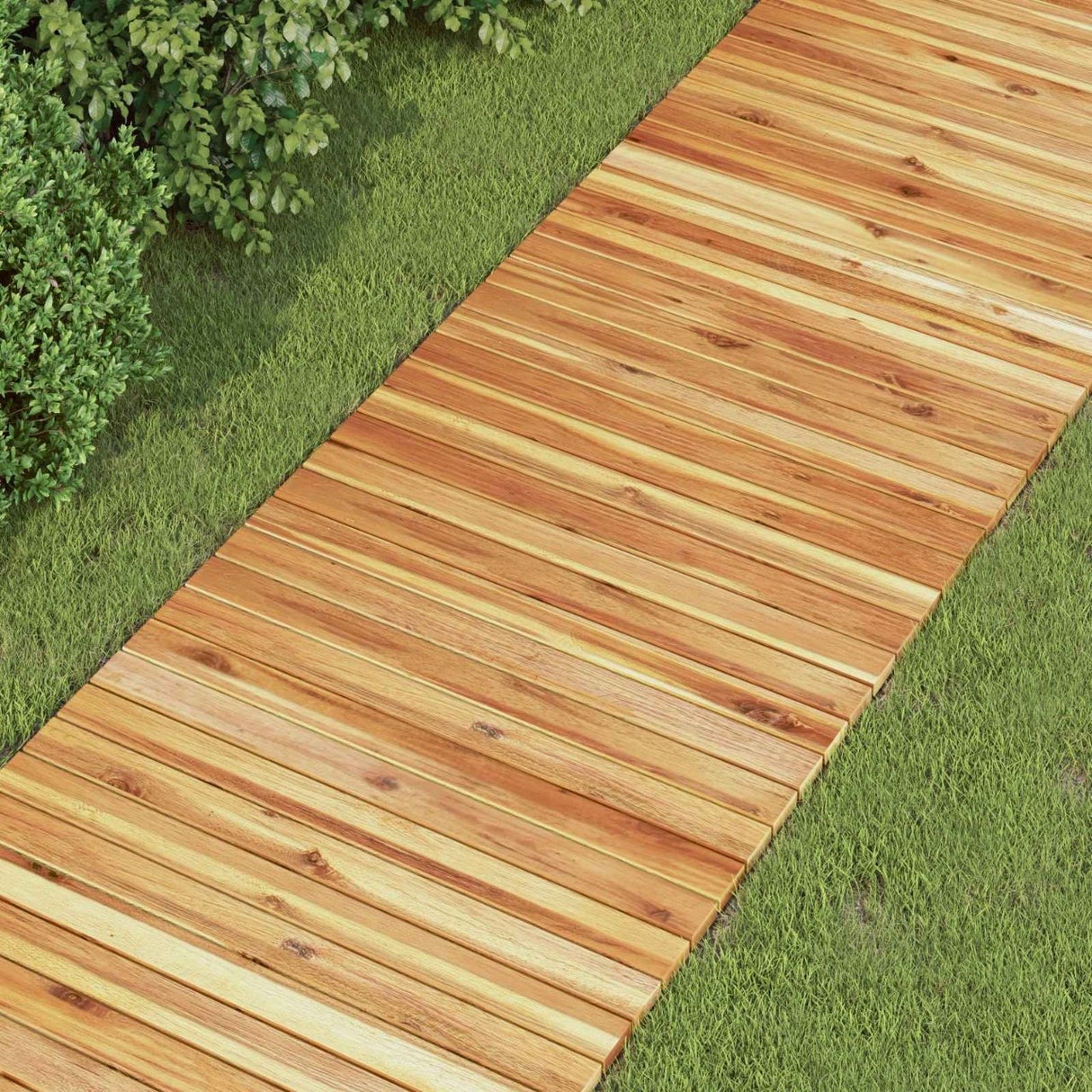 vidaXL Tuinpad 3 st Naturel 200 x 50 cm Massief Acacia Hout