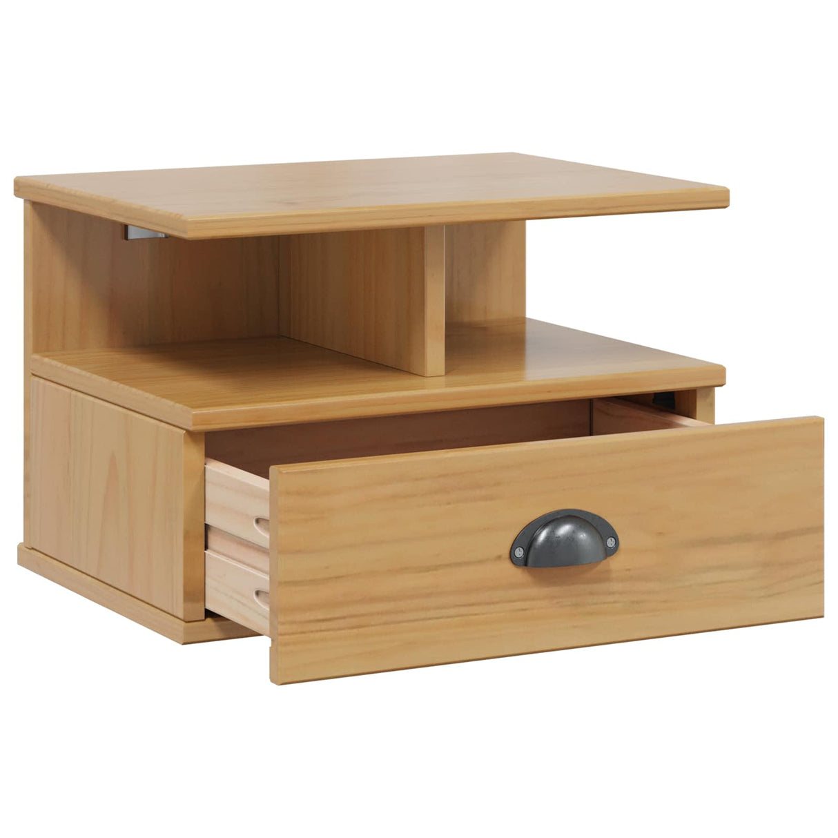 vidaXL Nachtkastje Honing bruin 40 x 31 x 27 cm Massief vurenhout