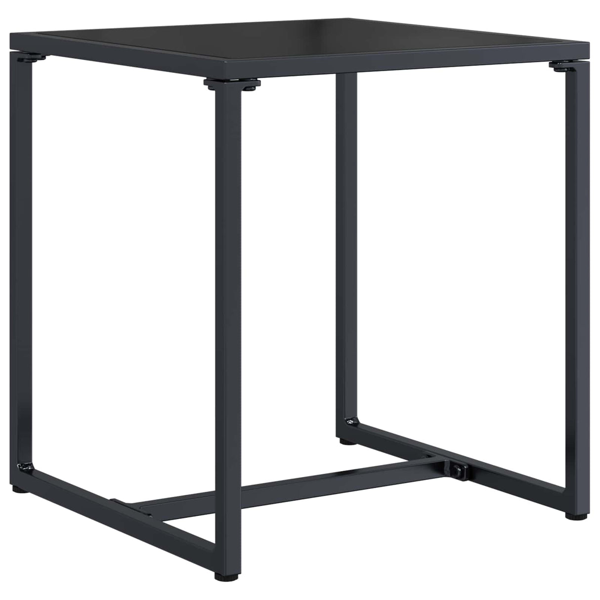 vidaXL Tuinbank Set 3 pcs Zwart en Anthraciet Staal