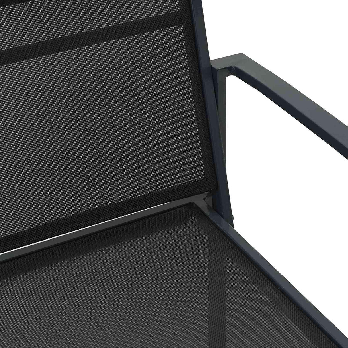 vidaXL Tuinstoelen 2 pcs Zwart en Anthraciet 53,5 x 59 x 77 cm