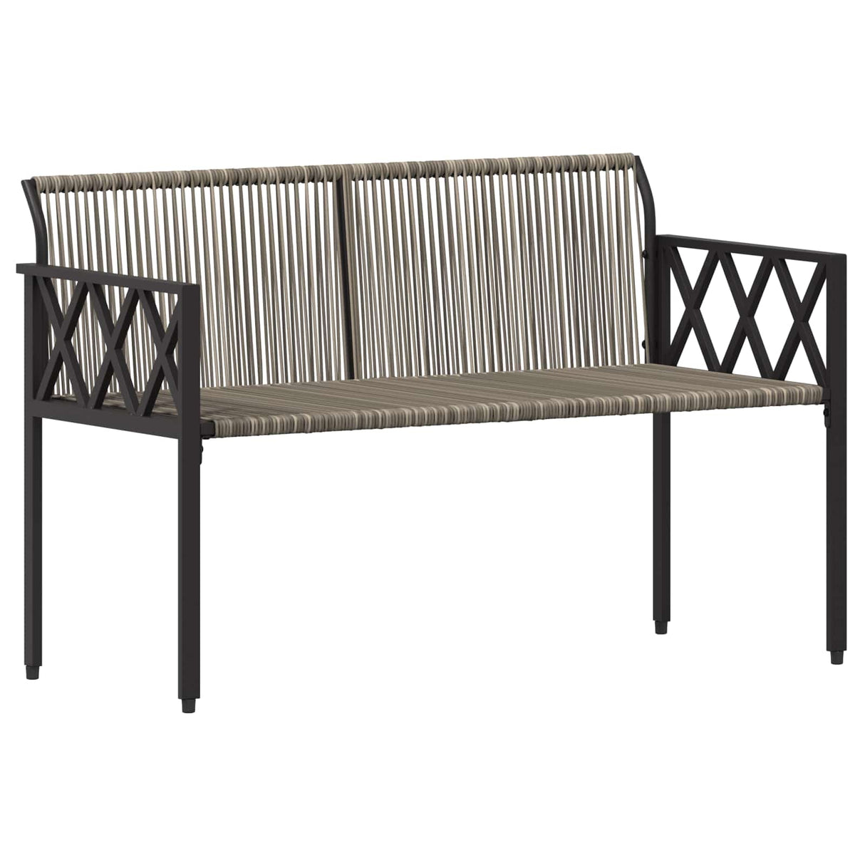 vidaXL Buitenbanken 2 -Seater 116 x 56 x 75 cm poly rattan