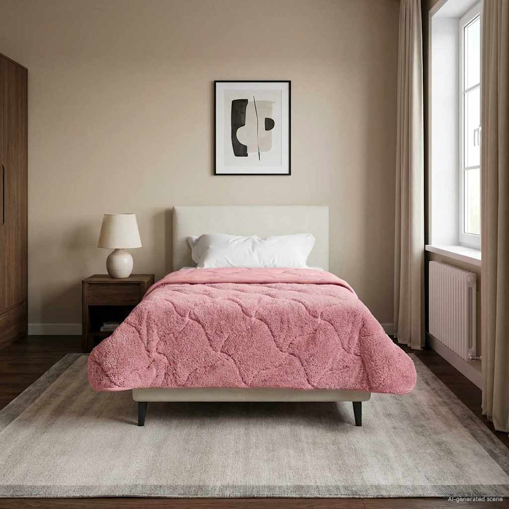 vidaXL Volledig Jaar Dekbed Gekwilt Antraciet 135 x 200 cm
