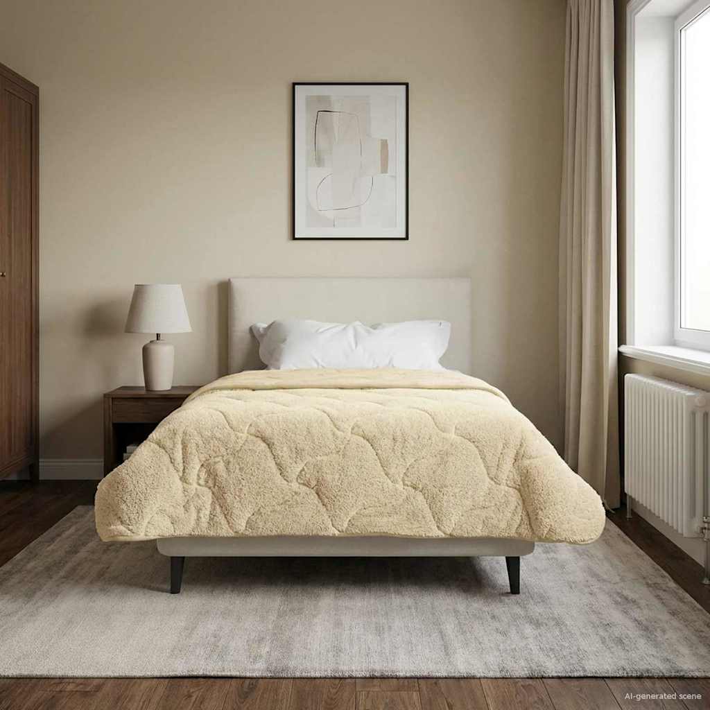vidaXL Volledig Jaar Dekbed Gekwilt Antraciet 135 x 200 cm