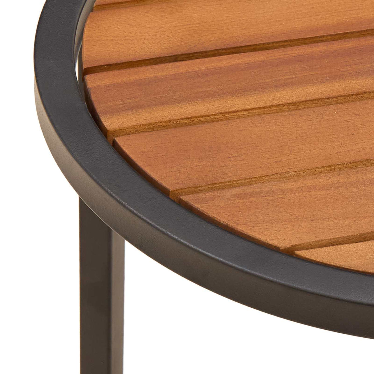 vidaXL Koffietafel Set 2 pcs Naturel en Zwart 55 x 55 x 45 cm