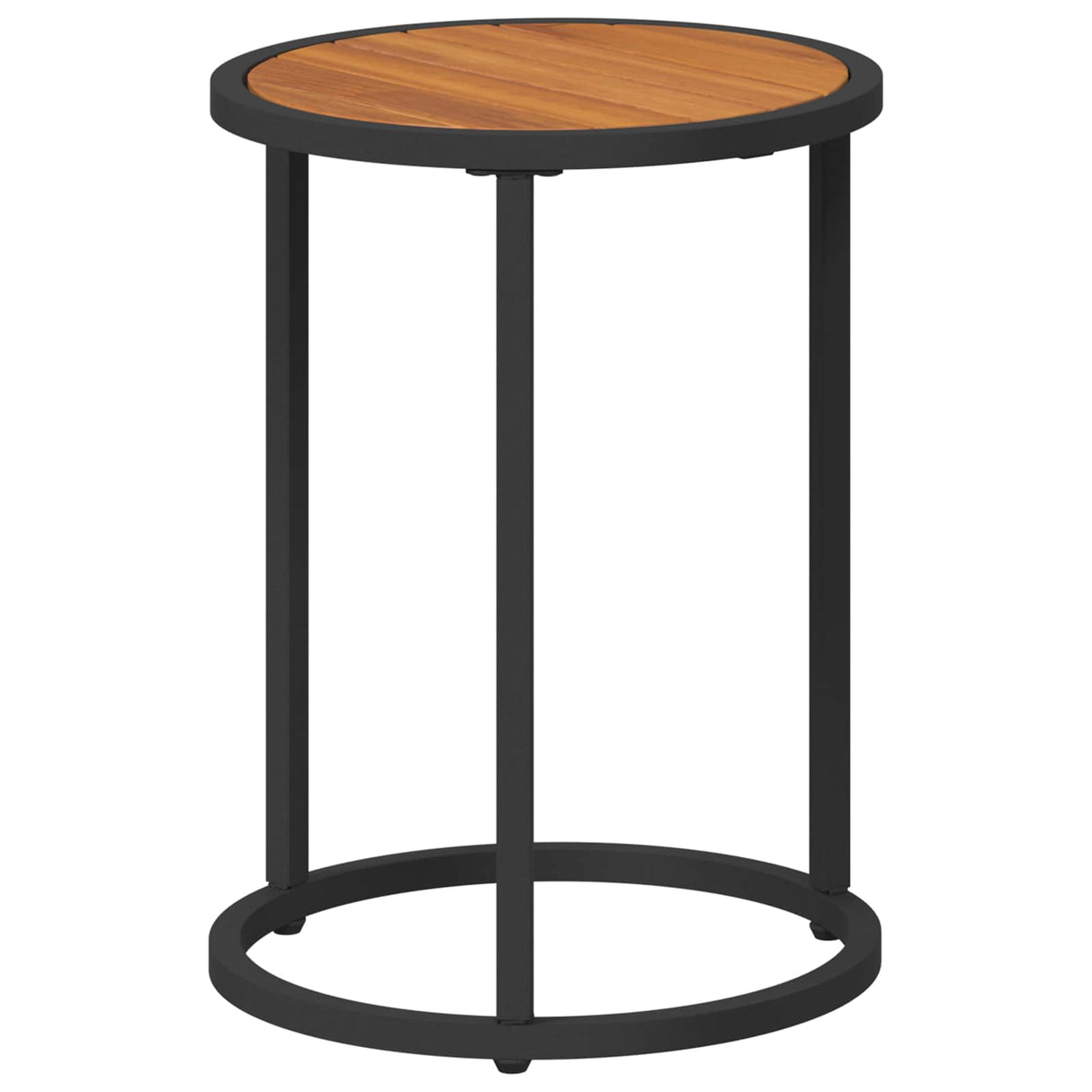 vidaXL Koffietafel Set 2 pcs Naturel en Zwart 55 x 55 x 45 cm