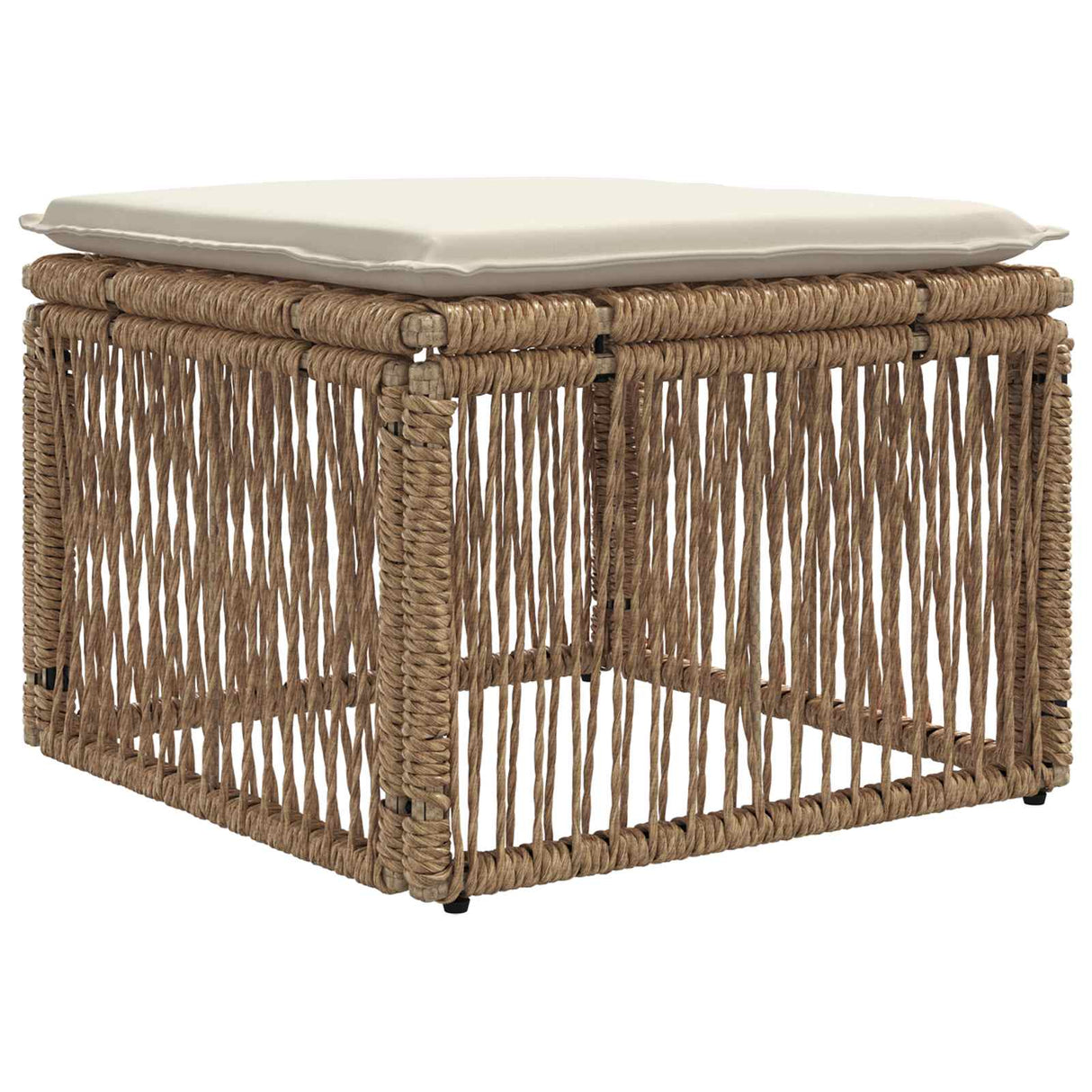 vidaXL Hoeksofa eenheid Zwart poly rattan