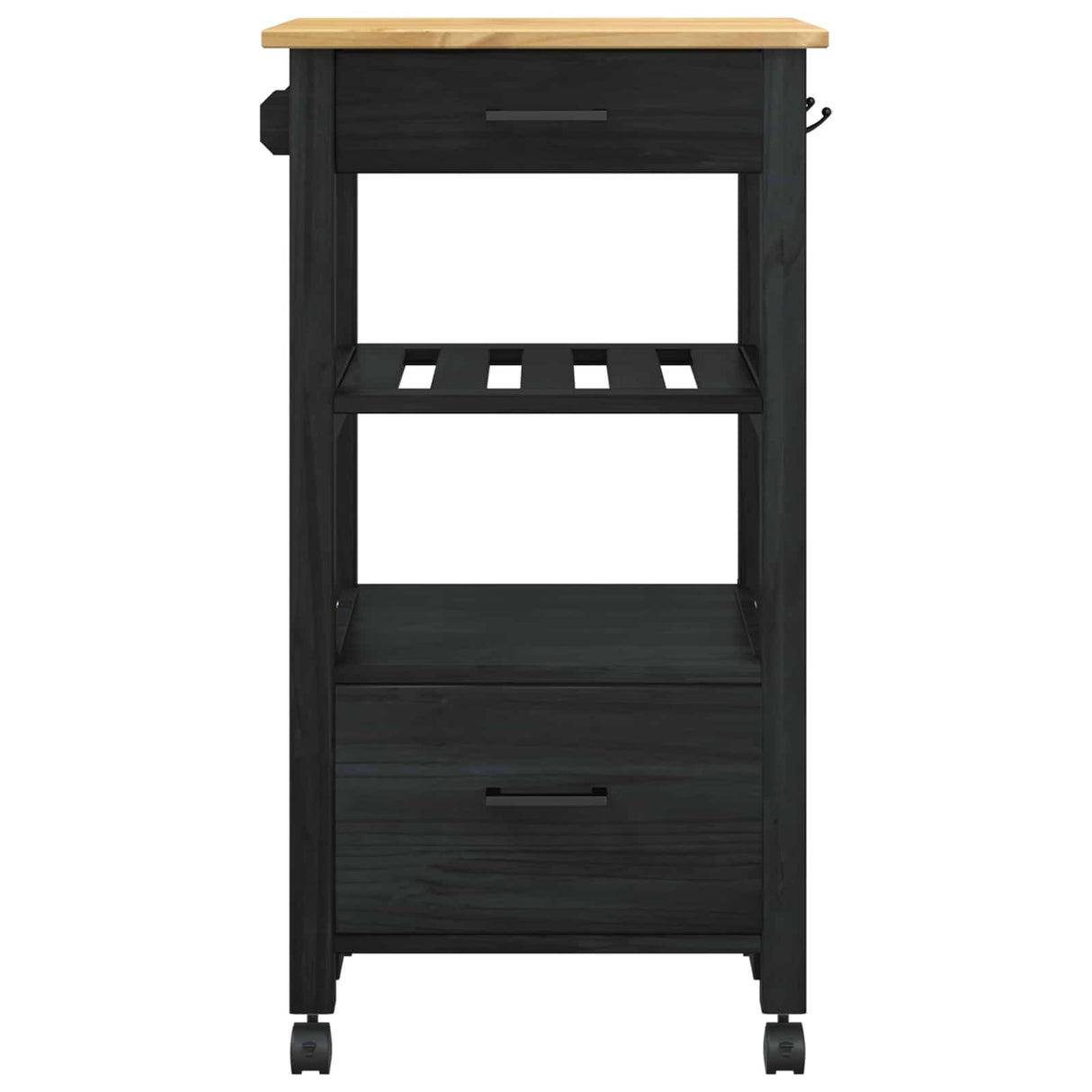 vidaXL Kitchen Trolley MONZA 48x40x88.5 cm Solid Pine Wood