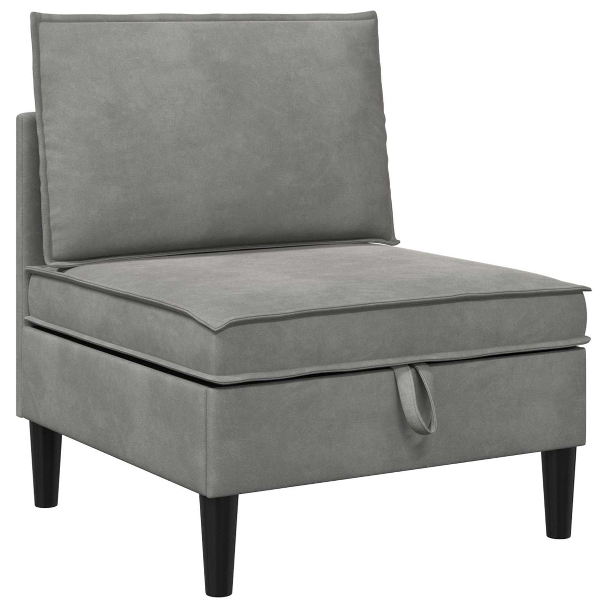 vidaXL Sofa with Storage Light Grey Velvet