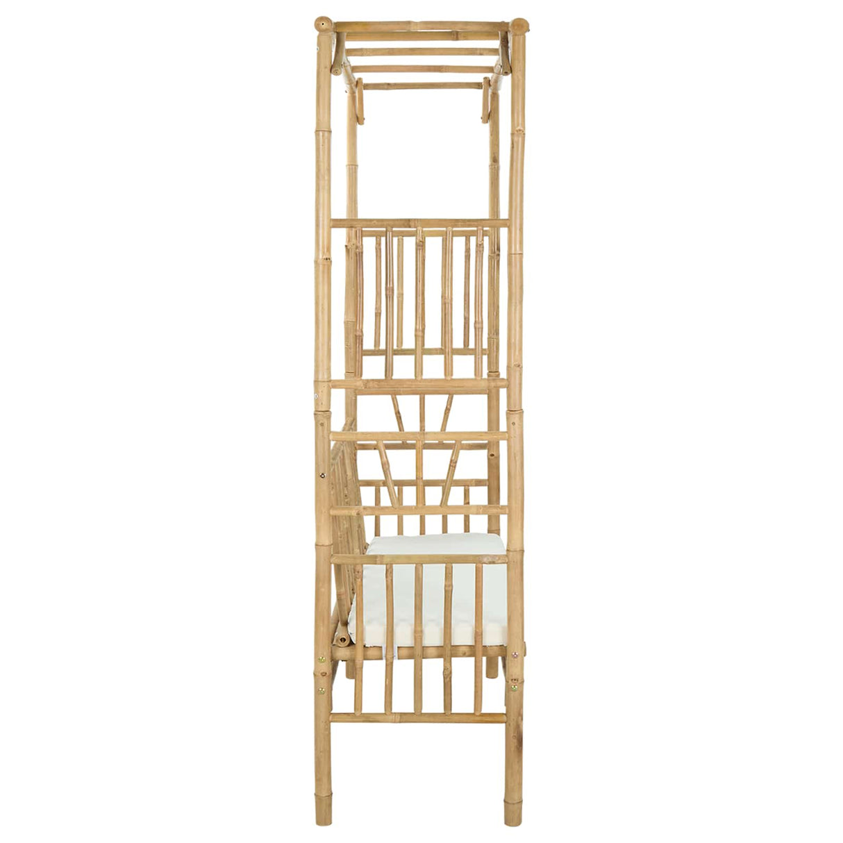vidaXL Tuinboog met bank 115 x 50 x 205 cm Bamboe