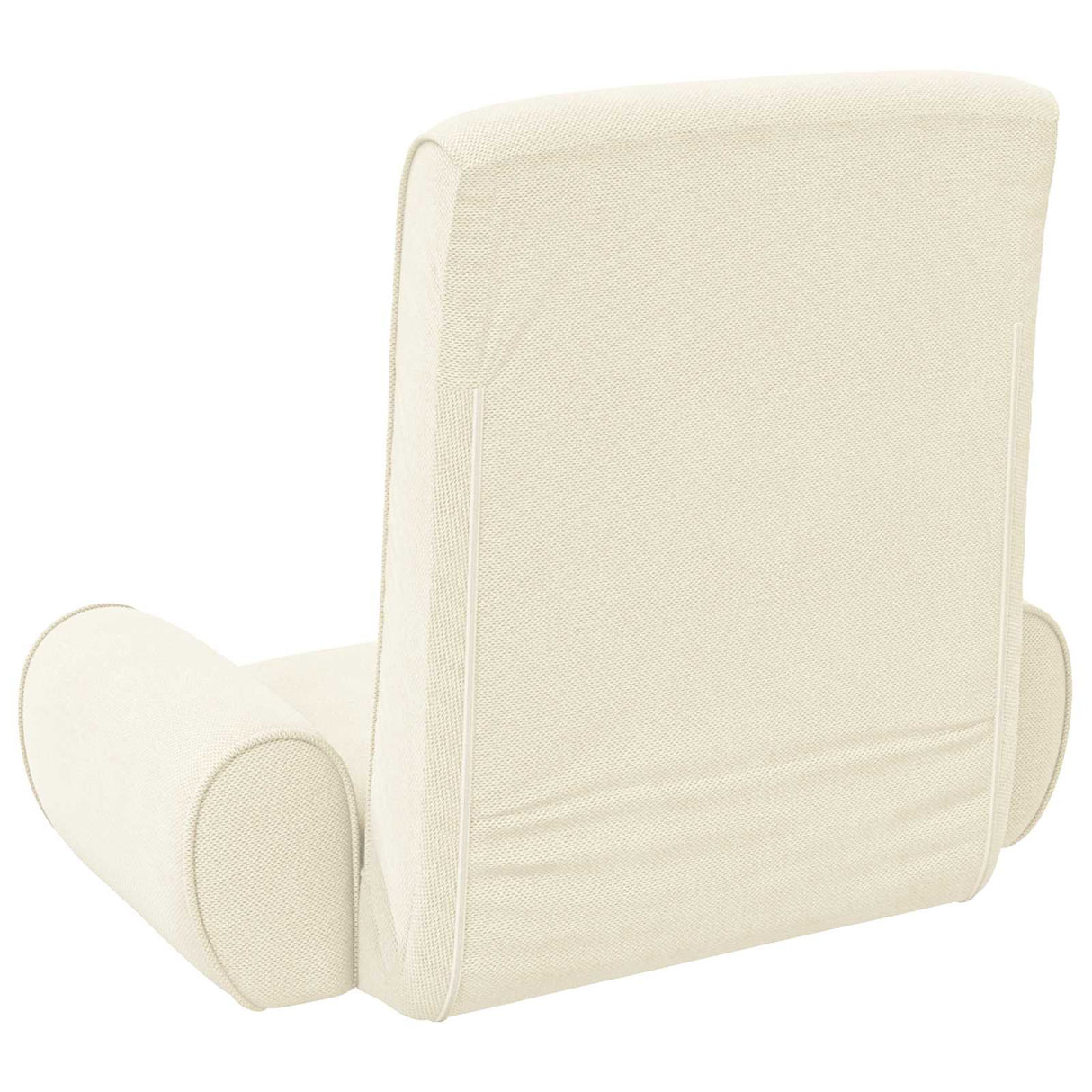 vidaXL Adjustable Floor Chair Cream Rough Velvet