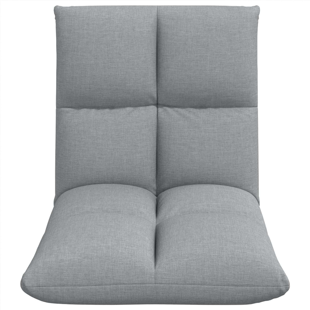vidaXL Adjustable Floor Chair Light Grey Fabric