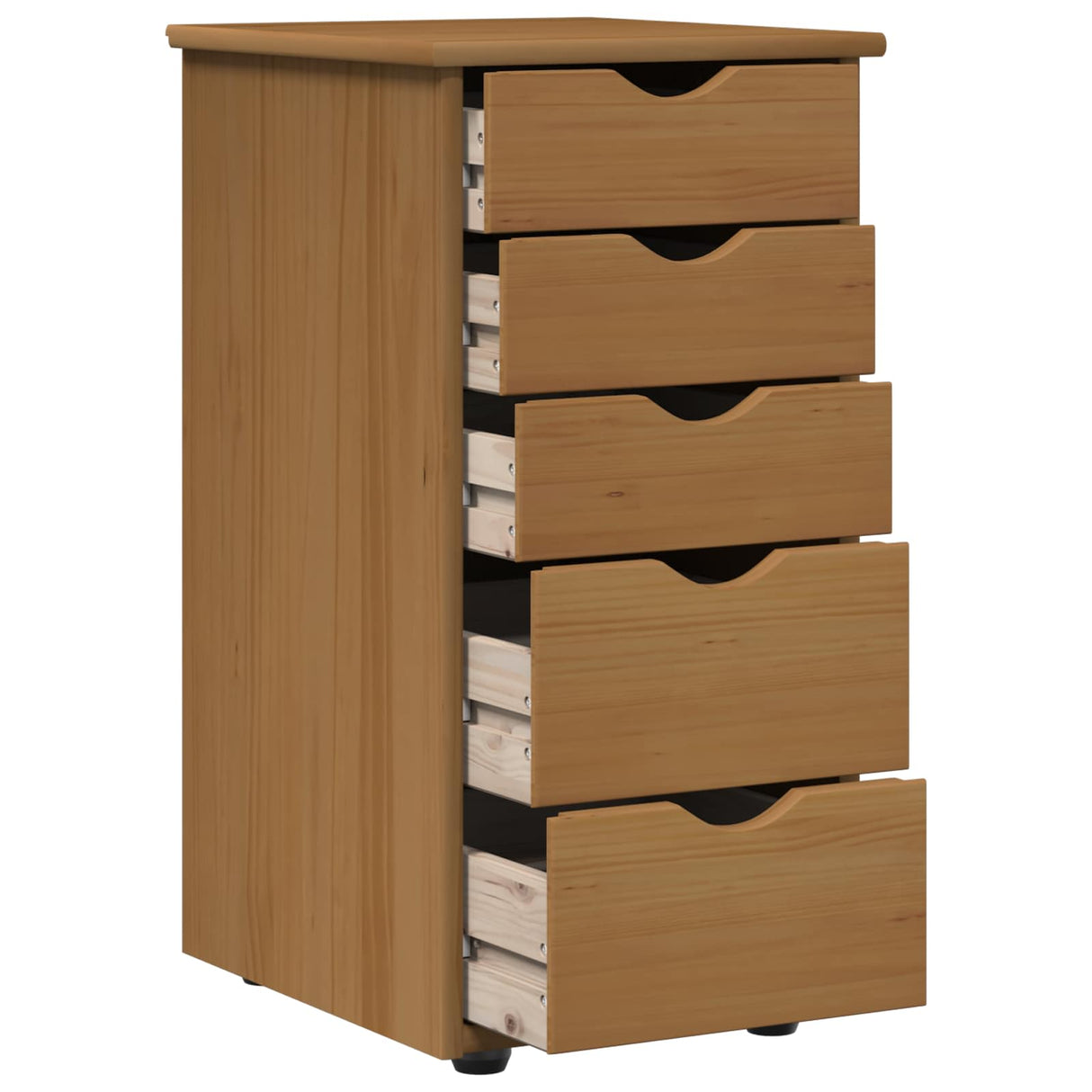 vidaXL Kast Honing bruin 34 x 39 x 61,5 cm Massief vurenhout