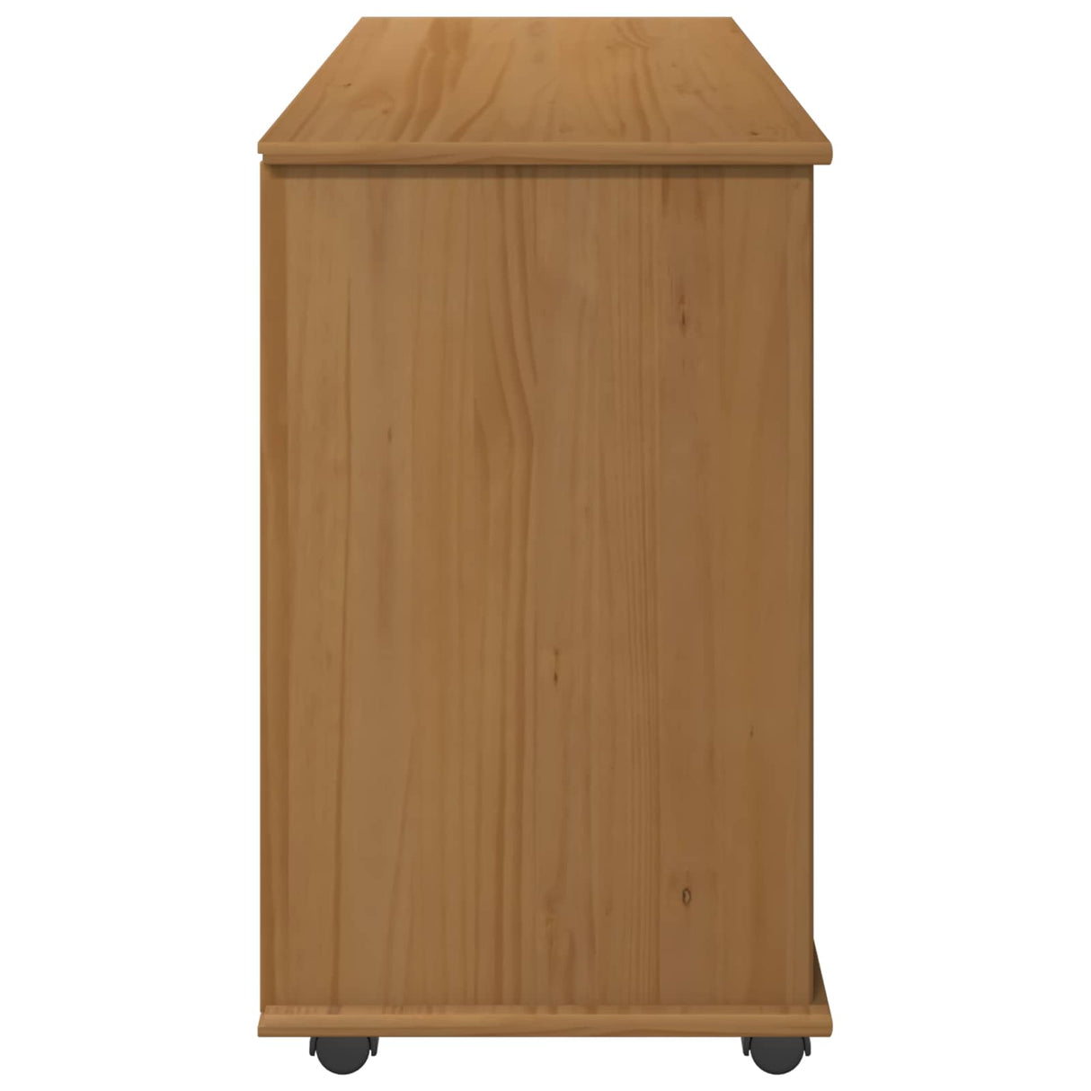 vidaXL Rollende kast Honing bruin 100 x 39 x 65,5 cm Massief vurenhout
