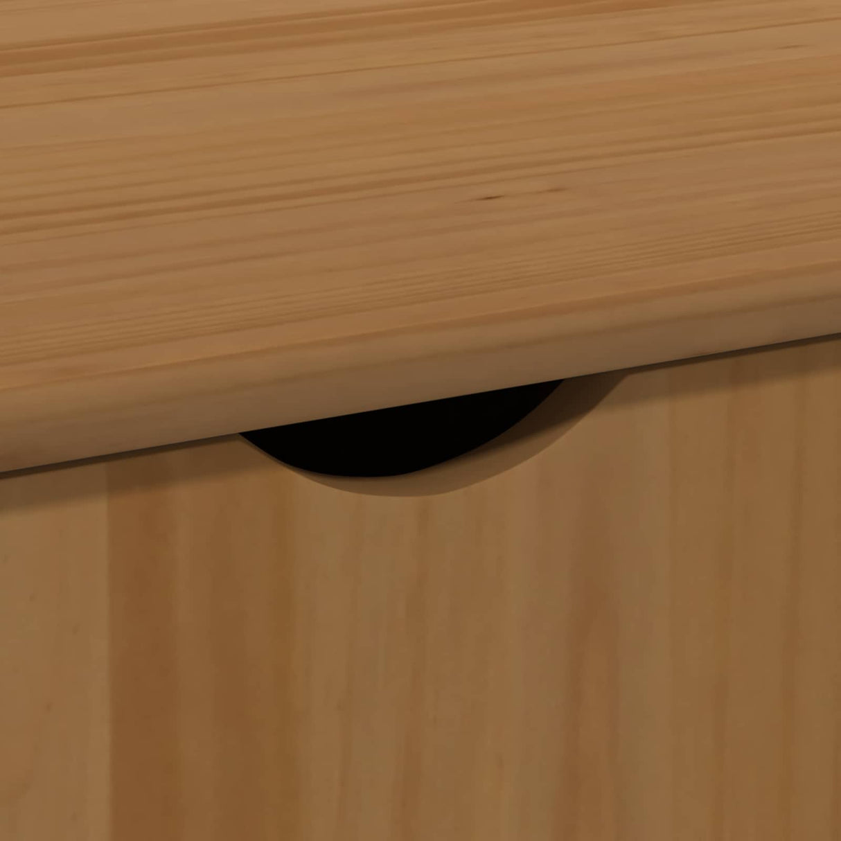 vidaXL Rollende kast Honing bruin 100 x 39 x 65,5 cm Massief vurenhout