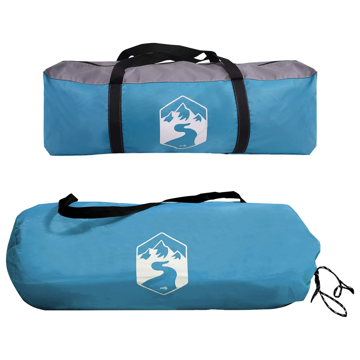 vidaXL Zijtent met dak Groen 410 x 410 x 250 cm Polyester en Staal