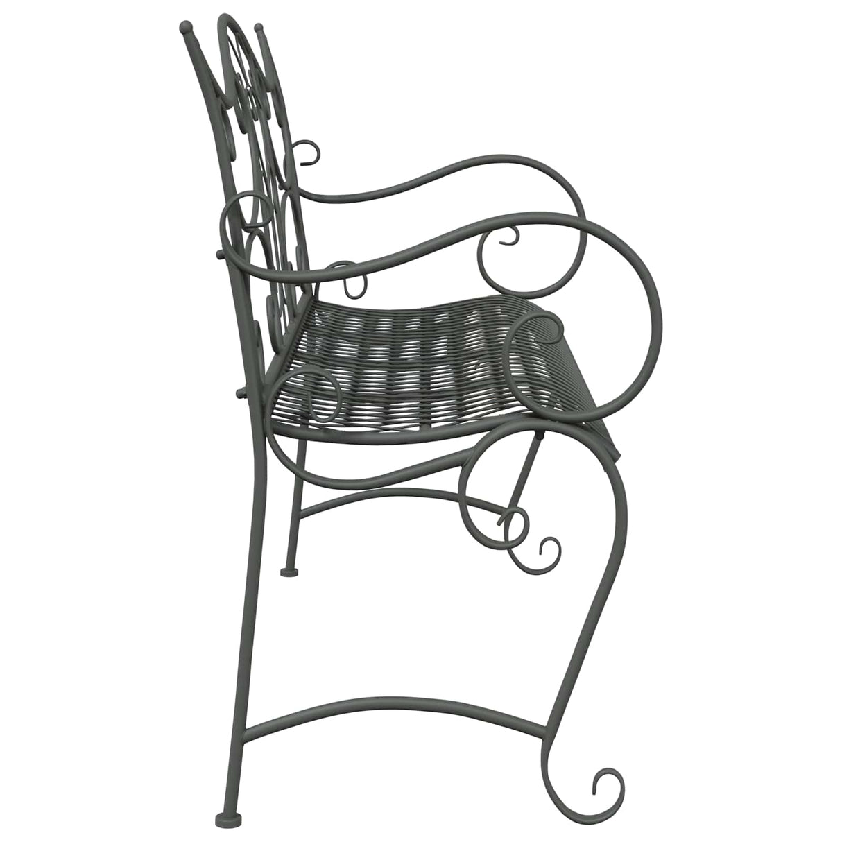 vidaXL Tuinbank 2-Aantal zitplaatsen 114 x 56,5 x 90 cm Staal
