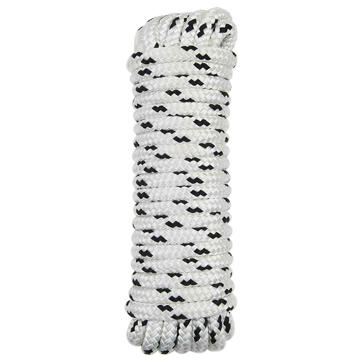 vidaXL Boottouw 6 m 1 Wit en zwart Polyester