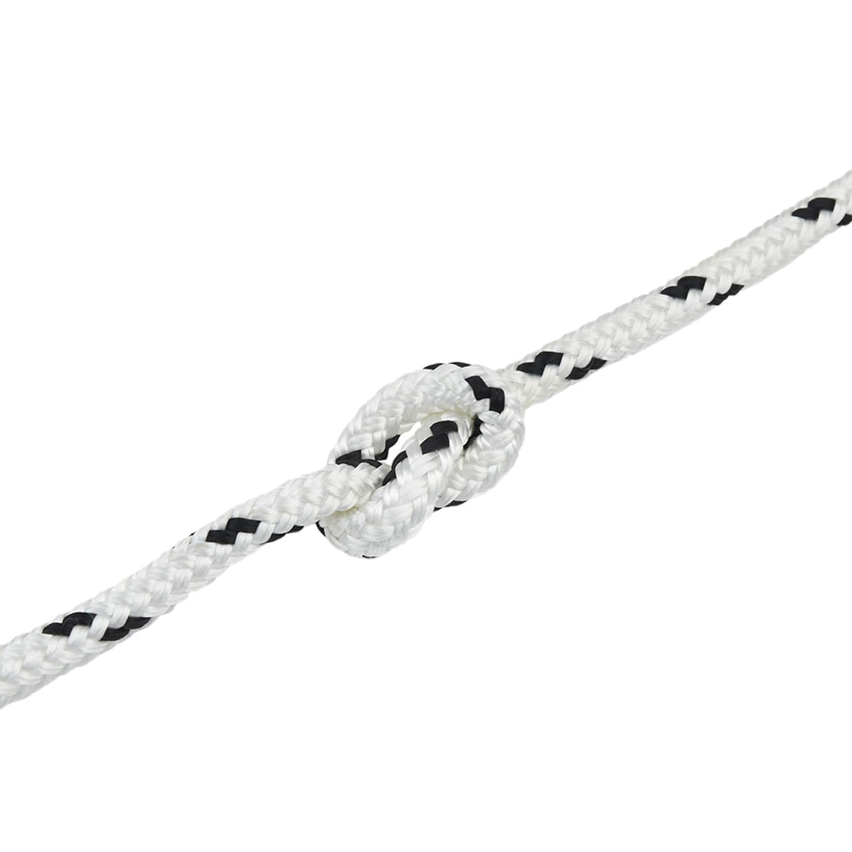 vidaXL Boottouw 6 m 1 Wit en zwart Polyester