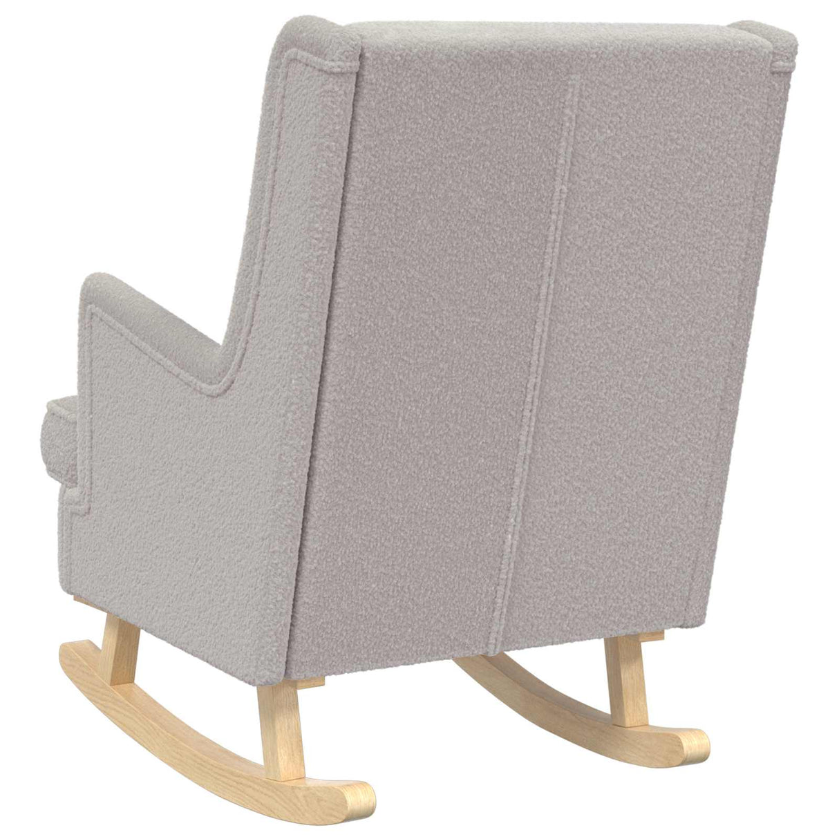 vidaXL Schommelstoel Lichtgrijs 62 x 80 x 85 cm Bouclé