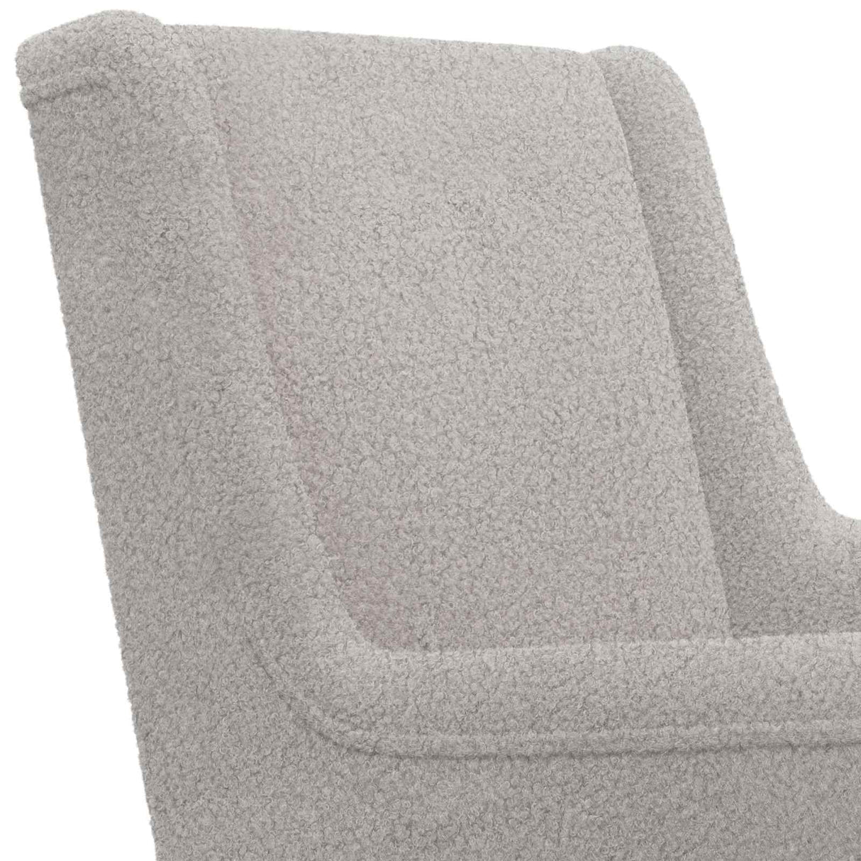 vidaXL Schommelstoel Lichtgrijs 62 x 80 x 85 cm Bouclé