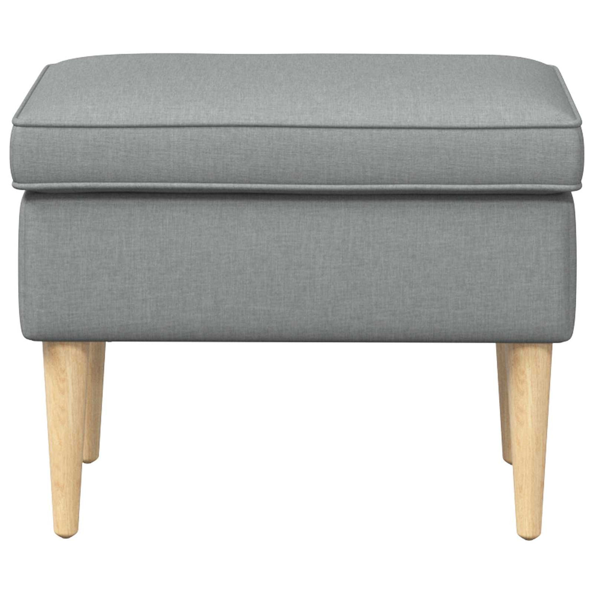 vidaXL Footstool Light Grey 55 x 35 x 41 cm Polyester