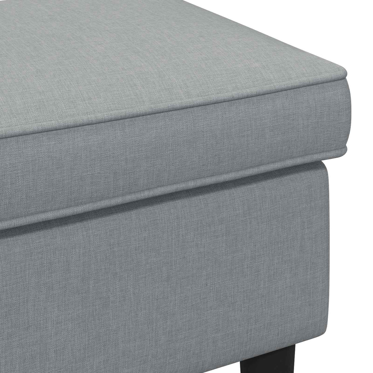 vidaXL Voetenbank Lichtgrijs 55 x 35 x 41 cm Stof