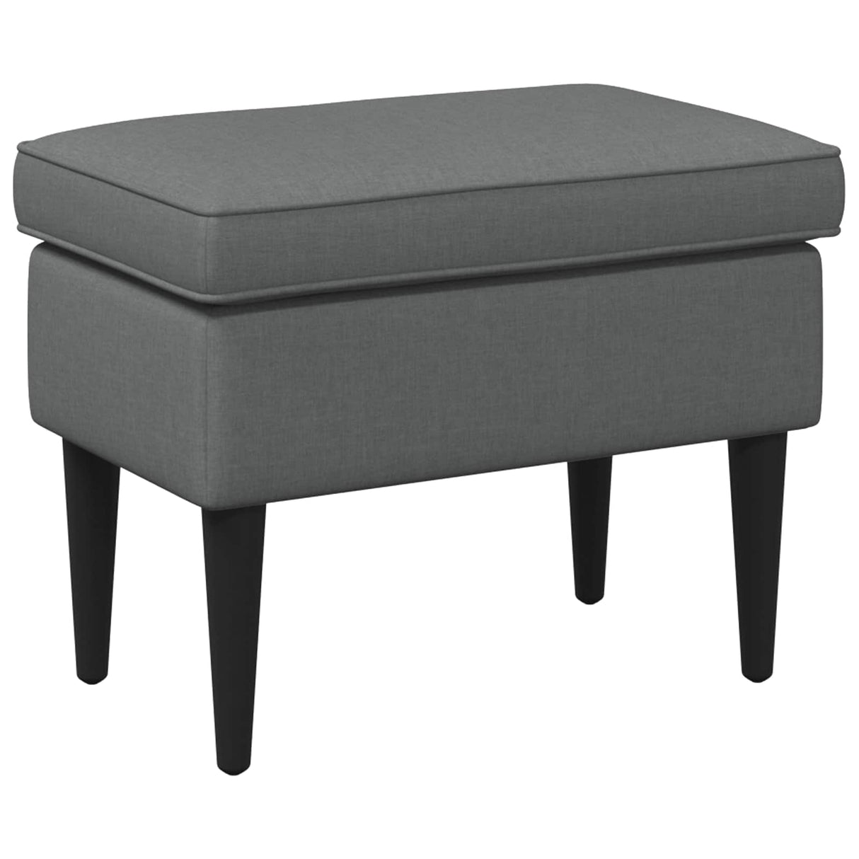 vidaXL Voetenbank Lichtgrijs 55 x 35 x 41 cm Stof