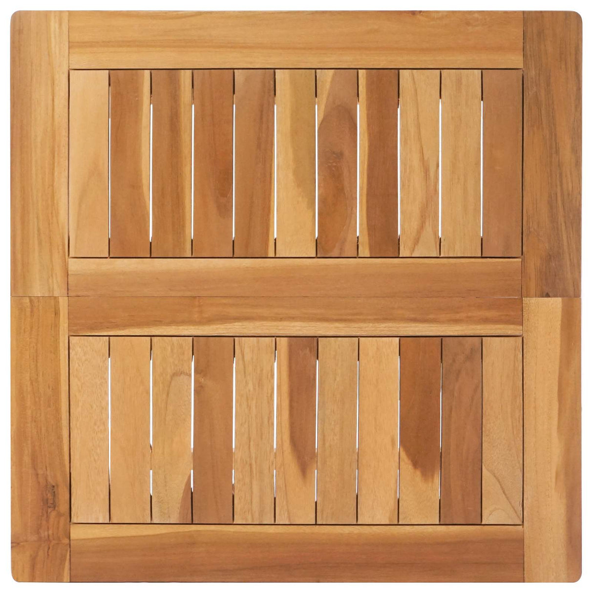 vidaXL Bartafel Naturel 60 x 60 x 105 cm Massief Teakhout