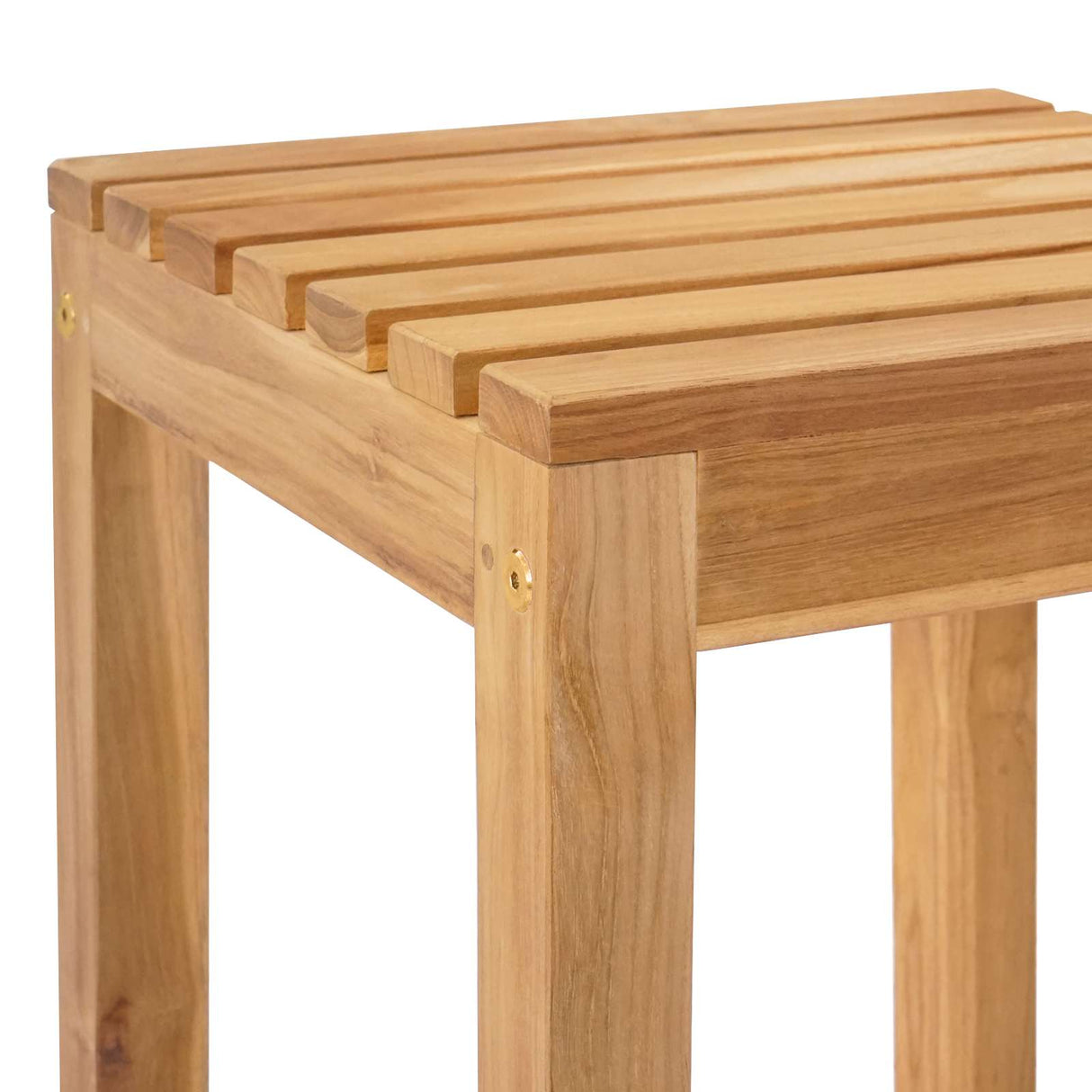 vidaXL Bar Stools 2 pcs Natural Solid Teakwood