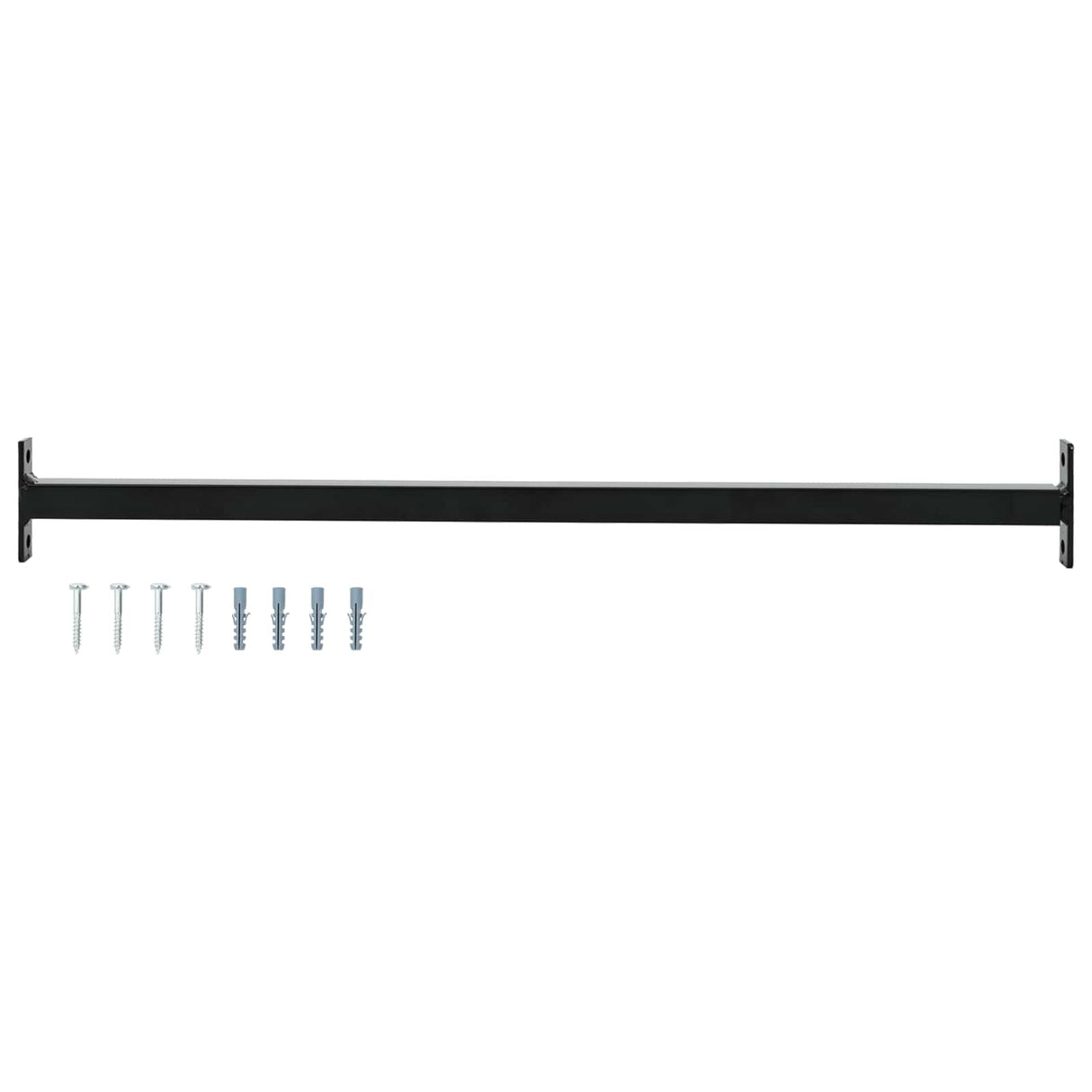 vidaXL Barrièrestang verstelbaar 710-1200 mm