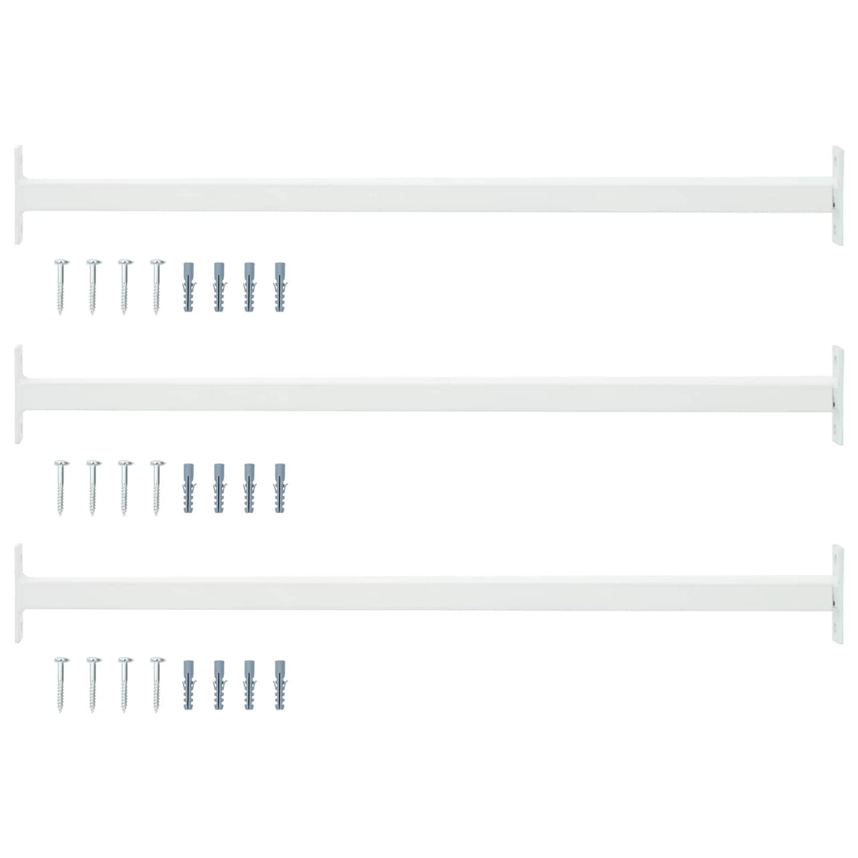 vidaXL Barrièrestang verstelbaar 710-1200 mm